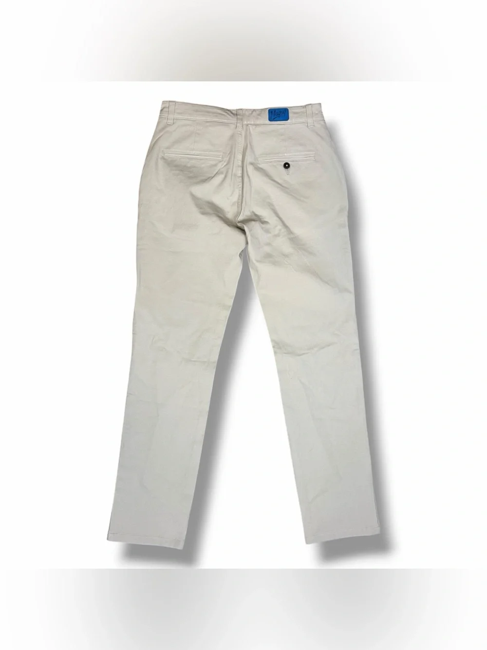 Mugsy Teddys Chino Pants Tan Khaki Stretch Casual Trousers Workwear 31x32 Nice!